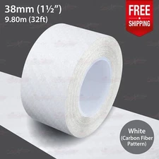 CARBON FIBER WHITE 1.5" 38mm PIN STRIPE Car Striping TAPE Decal Vinyl Sticker