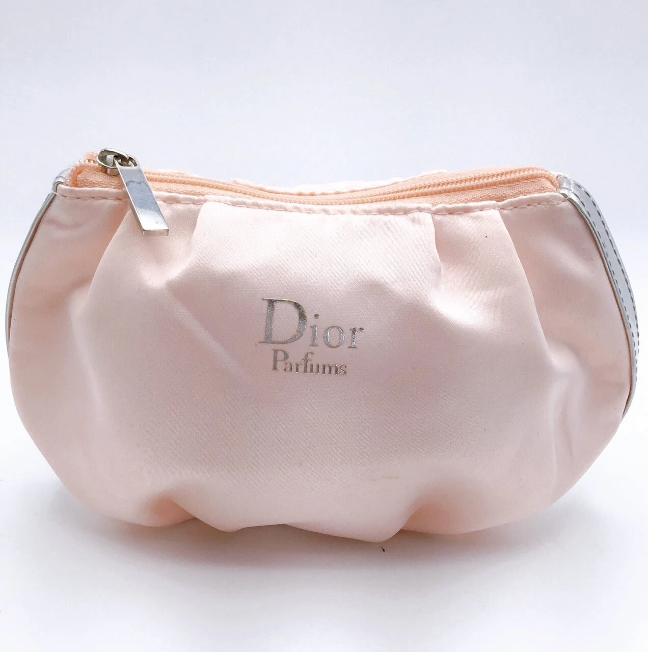 Auth Christian Dior Parfums « Excellent état » Pochette Logo Dior Nylon Rose