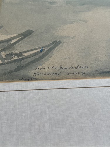 JOSEPH KOSSONOGI PAINTING MID CENTURY MODERNISM LISTED FAMOUS HUNGARIAN ARTIST - Picture 11 of 17