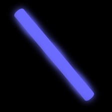 100 Pack 16" Blue LED Foam Glow Sticks Light Up Flashing Wands, DJ Party Events