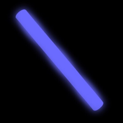 100 Pack 16'' Blue LED Foam Glow Sticks Light Up Flashing Wands, DJ Party Events