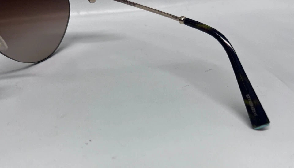 Очки солнцезащитные Tiffany & Co TF3096 бледно-золотистые, женские без оправы, БЕЗ ЧЕХЛА - Изображение 2 из 4