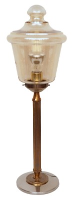 Unique Art Deco Table Lamp ''ATLANTIC CITY'' Street Lantern Chrome