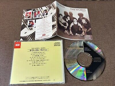 QUEEN The Works JAPAN CD CP35-3117 1A1 TO w/ BOOKLET 1984 issue BLACK TRIANGLE QUEEN The Works JAPAN CD CP35-3117 1A1 TO w/ BOOKLET 1984 issue BLACK TRIANGLE