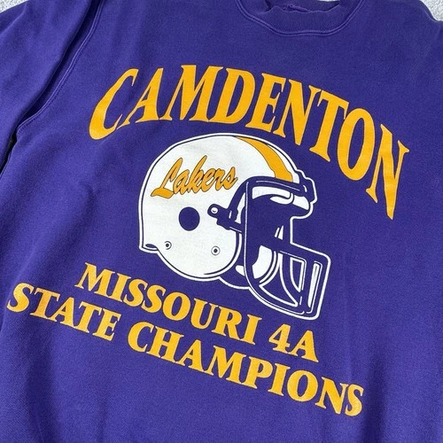 Camdenton Lakers High School Football Missouri 4A State Champions Sweatshirt 90s
