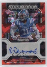2023 Panini Chronicles Draft Picks Red Ice Prizm Dontario Drummond Auto 11nt