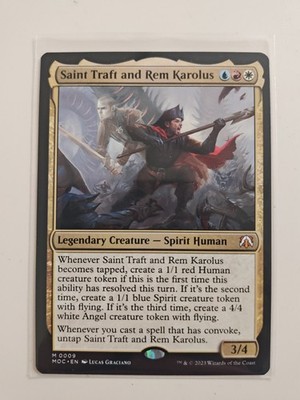 Saint Traft and Rem Karolus Commander: March of the Machine Regular