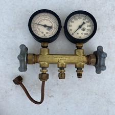 Vintage Jas. P. Marsh Co Compound Pressure Vacuum Gauge 2 Pc With Kerotest 513 Vintage Jas. P. Marsh Co Compound Pressure Vacuum Gauge 2 Pc With Kerotest 513
