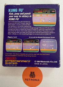 Kung Fu Nintendo Nes Spiel OVP mit Handbuch Hong Kong Version NTSC gereinigt & getestet