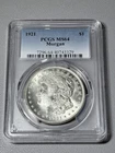 1921 $1 Morgan Silver Dollar PCGS MS64 - Graded - No Mint Mark