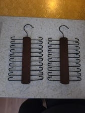 New - Wooden / Metal Tie/ Belt Hanger Closet Organizer