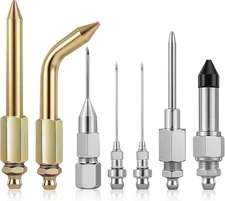 7PCS Grease Gun Needle Tips Kit Set - Including 2 Nozzle for Narrow 1... 