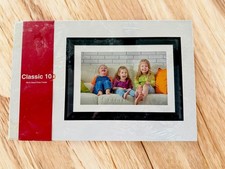 Dragon Touch Screen Classic 10" WiFi Cloud Photo Frame-Milky White - Sealed Box