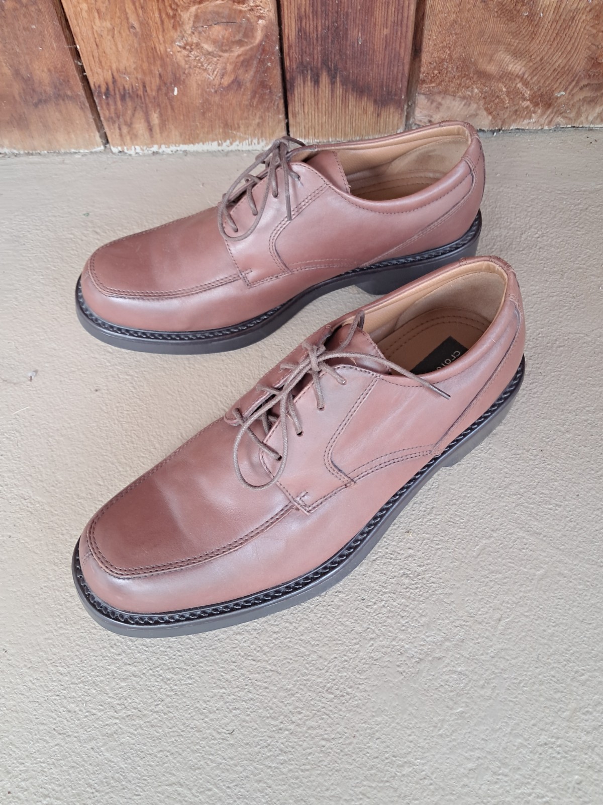 SAOLA Scarpe eleganti casual Croft & Barrow da uomo in algonchino taglia 10M Oxford