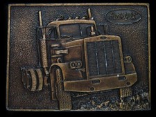 SL13163 NOS VINTAGE 1976 PETERBILT TRUCK COMPANY ADVERTISEMENT BELT BUCKLE