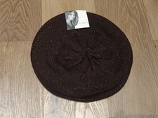Jaclyn Smith Solid Beret Hat, Gold Glitter , ...