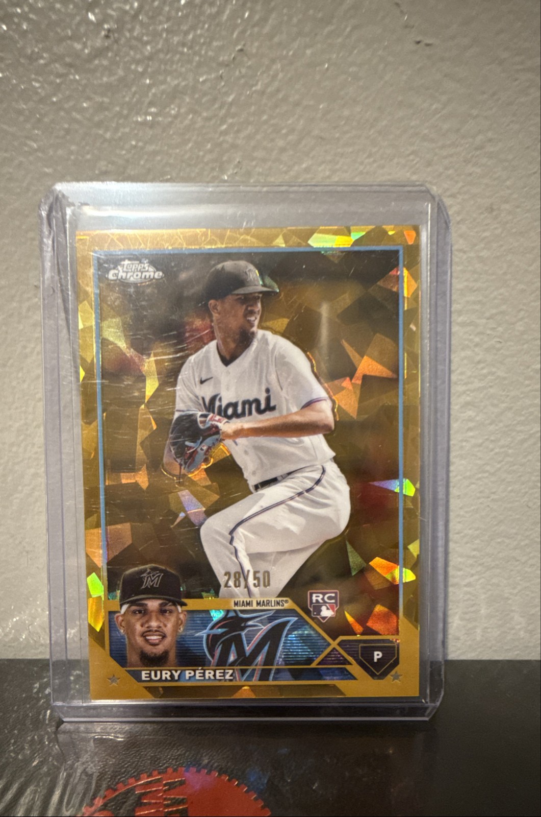 2023 Topps Chrome Update Series Sapphire Edition - Eury Perez #USCS139 Gold /50