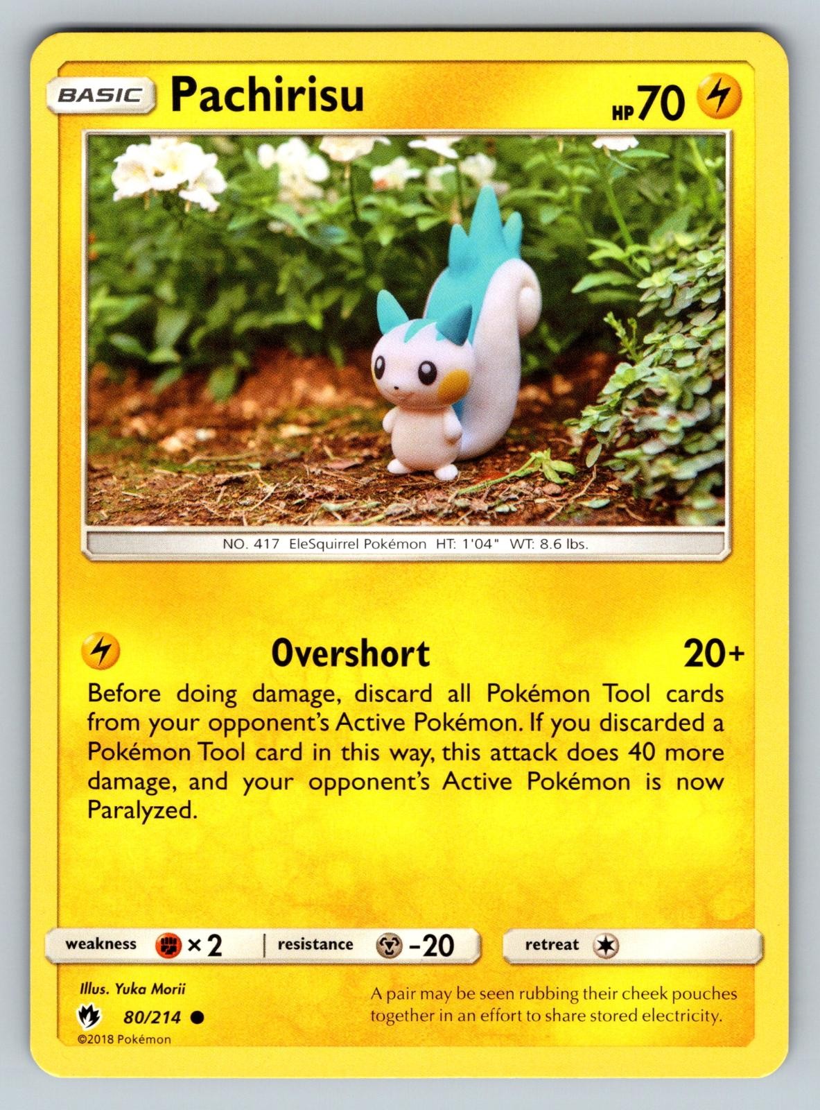 Pachirisu 80/214 Common Lost Thunder Pokemon Moderately Played