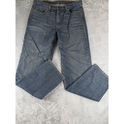 Levis 550 Relaxed Fit Jeans Mens W38 L36 Blue Denim  Distressed Workwear Bootcut