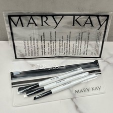 Mary Kay At Play Eye Brush Set - Zip Pouch 3 Brushes Eyeshadow, Eyeliner, Smudge