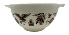 Pyrex Ovenware 441 1 1/2 Pint Nesting Bowl Brown On White Mid Century