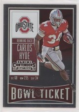 2016 Panini Contenders Draft Picks Bowl Ticket 27/99 Carlos Hyde #19 y0i