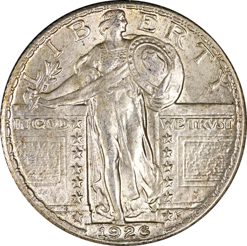 1926-P Standing Liberty Quarter Full Head Nice BU+ Great Eye Appeal