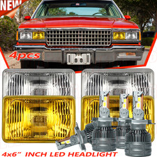 4pcs 4x6 Led Headlights Hilo Sealed Beam Wdrl For 1977-1986 Chevrolet Caprice 4pcs 4x6 Led Headlights Hilo Sealed Beam Wdrl For 1977-1986 Chevrolet Caprice