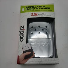 zippo hand warmer refillable warming bag and filling cup include. 2.5x more heat