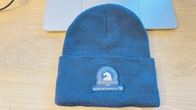 2024 Boston Marathon Hat - UNISEX BAA 2024 WIDE CUFF BEAN HAT