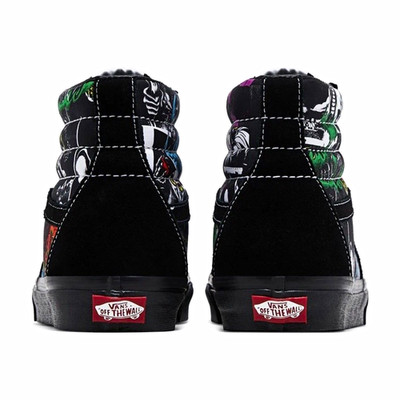 VANS Sk8-Hi Disney Villains Black/Multicolor High Top Lace-Up Graphic