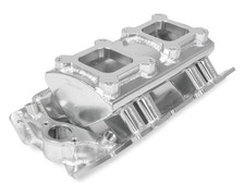 Holley Bbc Sniper Sheet Metal Fabricated Intake Manifold - Dual Square Bore Holley Bbc Sniper Sheet Metal Fabricated Intake Manifold - Dual Square Bore