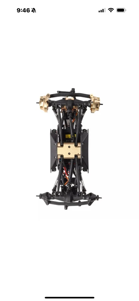 Axial AX24 1/24th Scale Brass Chassis Skid Plate (19.5g) AXI301002 XC-1 XC1 - Image 4 of 4