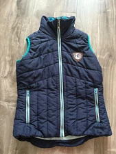 Horseware Ireland Navy Quilted Gilet Vest X-Small XS UK 8 USA 4 Polyester Zip