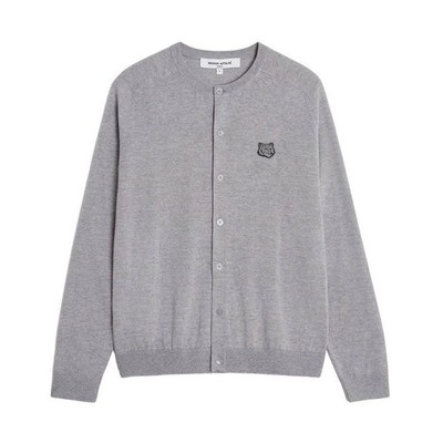 Maison Kitsune Fox Head Merino Cardigan 154952770