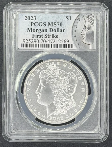 2023 $1 Morgan Dollar PCGS First Strike MS70  (016PID)