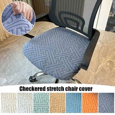 Restaurant Chair Cover Polyester Great Wall Pattern Fit for Commercial Use
