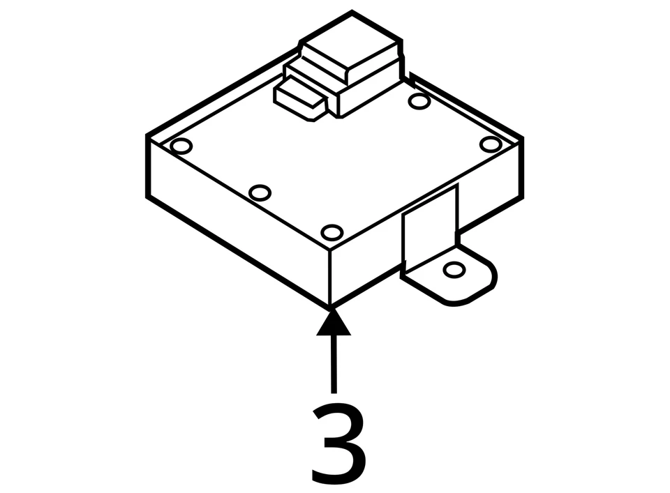 Chasis Lámparas ECM Control de iluminación debajo de la consola central Se adapta 08-18 FOCUS 4202281 Foto 3 de 3