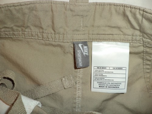 NIKE BROWN ZIPPER FRONT SHORTS INSEAM 10" M K#2153 - Picture 4 of 4