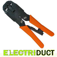 Crimp Tool - RJ11, RJ12, RJ45, 6x4, 6x6, 8x8 - CAT6A STP - Electriduct