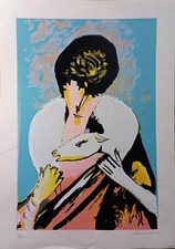 Remo Brindisi, Litografia Su Carta, 1970, cm 70x50, Stampa 60x40 Cm.