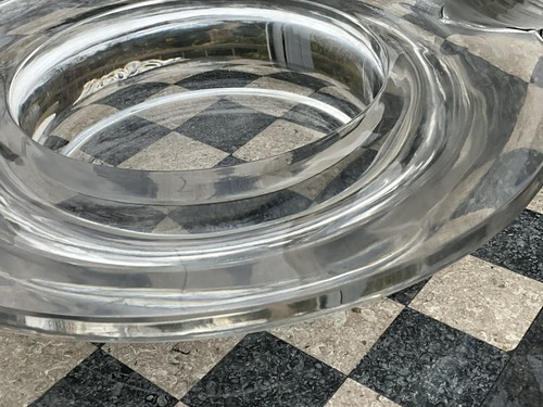 16” 8KG LALIQUE CRYSTAL Moineaux Moqueurs TWO SPARROWS CENTREPIECE France 1930’s - Picture 6 of 23