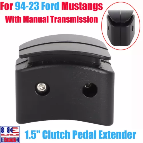For Ford Mustang 1.5" Clutch Pedal Pad Extender Fits Manual Transmission 1994-23 - Picture 1 of 10