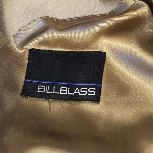 Bill Blass Camel Hair Jacket Mens 44R Tan 2 Button Suit Coat Blazer Read - Picture 11 of 14