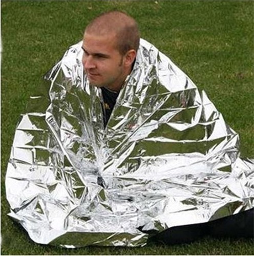 5x Manta Impermeable Supervivencia de Emergencia Camping Rescate Espacio Lámina Térmica - Imagen 4 de 5