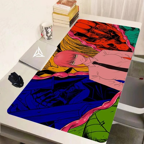 Chainsaw Man Anime L-XXXL Large Anti-Slip Mouse Pad Gaming Keyboard Desk PC Mat - 第 8/12 張圖片