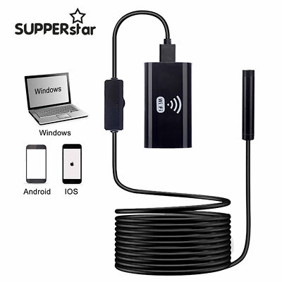 6LED WiFi Borescope Endoscope Inspection Camera for iPhone Android iOS ASS