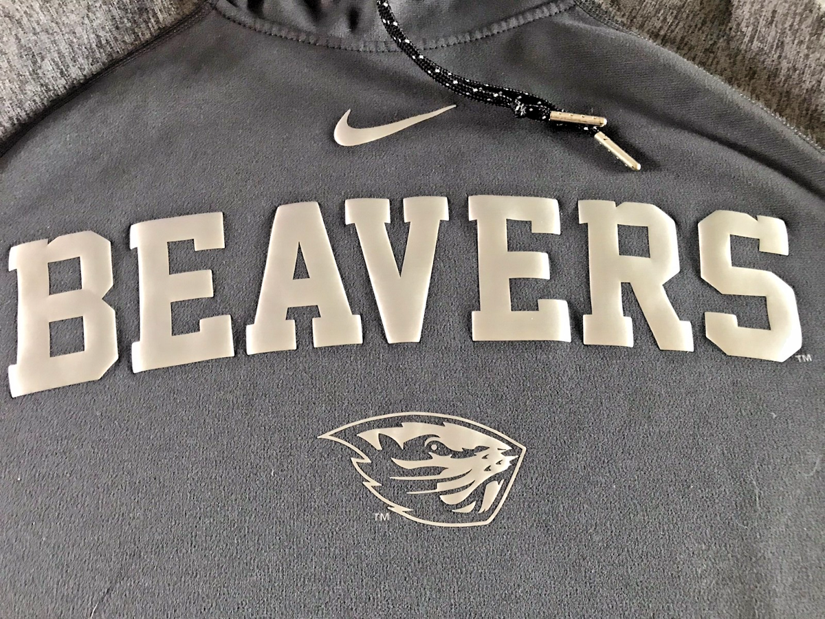 Oregon State Beavers Hoodie Nike Size XL Gray Two-Tone Gray OSU | eBay