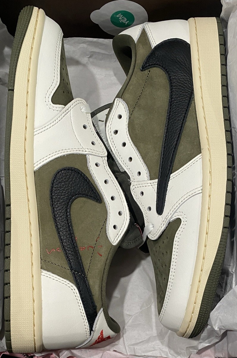 TravisScott × Jordan1 \"Reverse Olive\" Size 11.5 - Travis Scott x Air Jordan 1 Retro OG SP Low