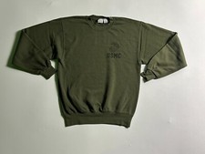 Vintage USMC Sweatshirt Unisex Medium Green Pullover DSCP by MJ Soffe USA Made